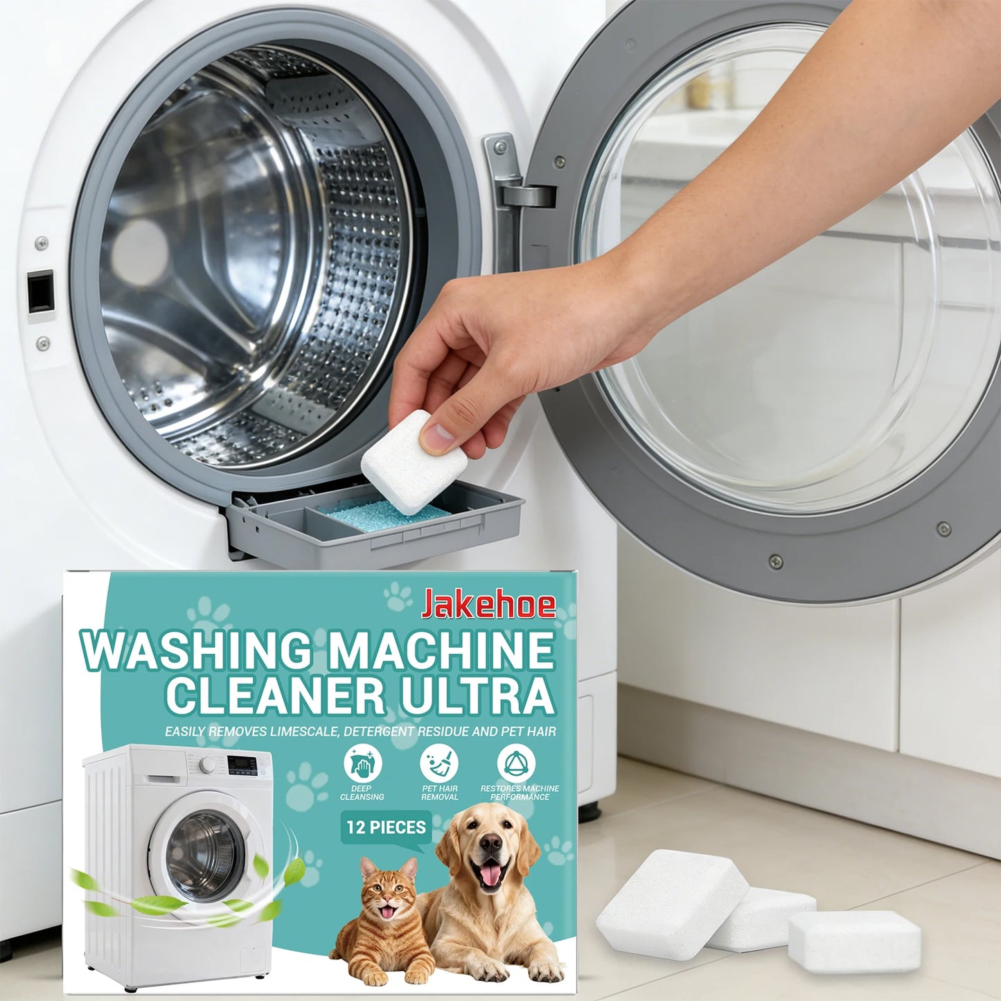 QuickClean Washing Machine Cleaning Sheets